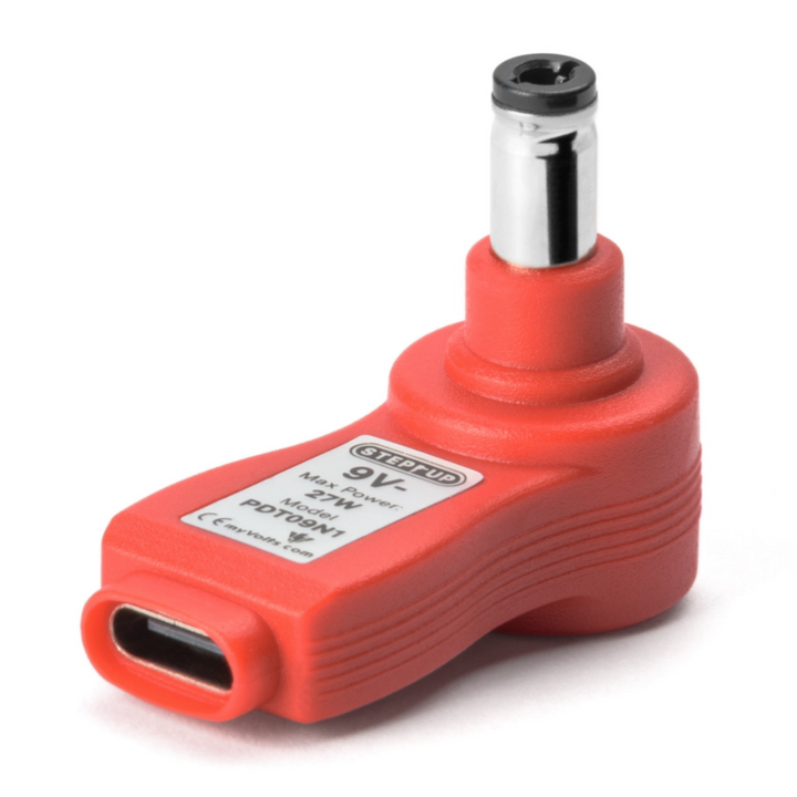 MYVOLTS USB-C PD STEP UP TIP c-ve 2.1mm/2.5mm