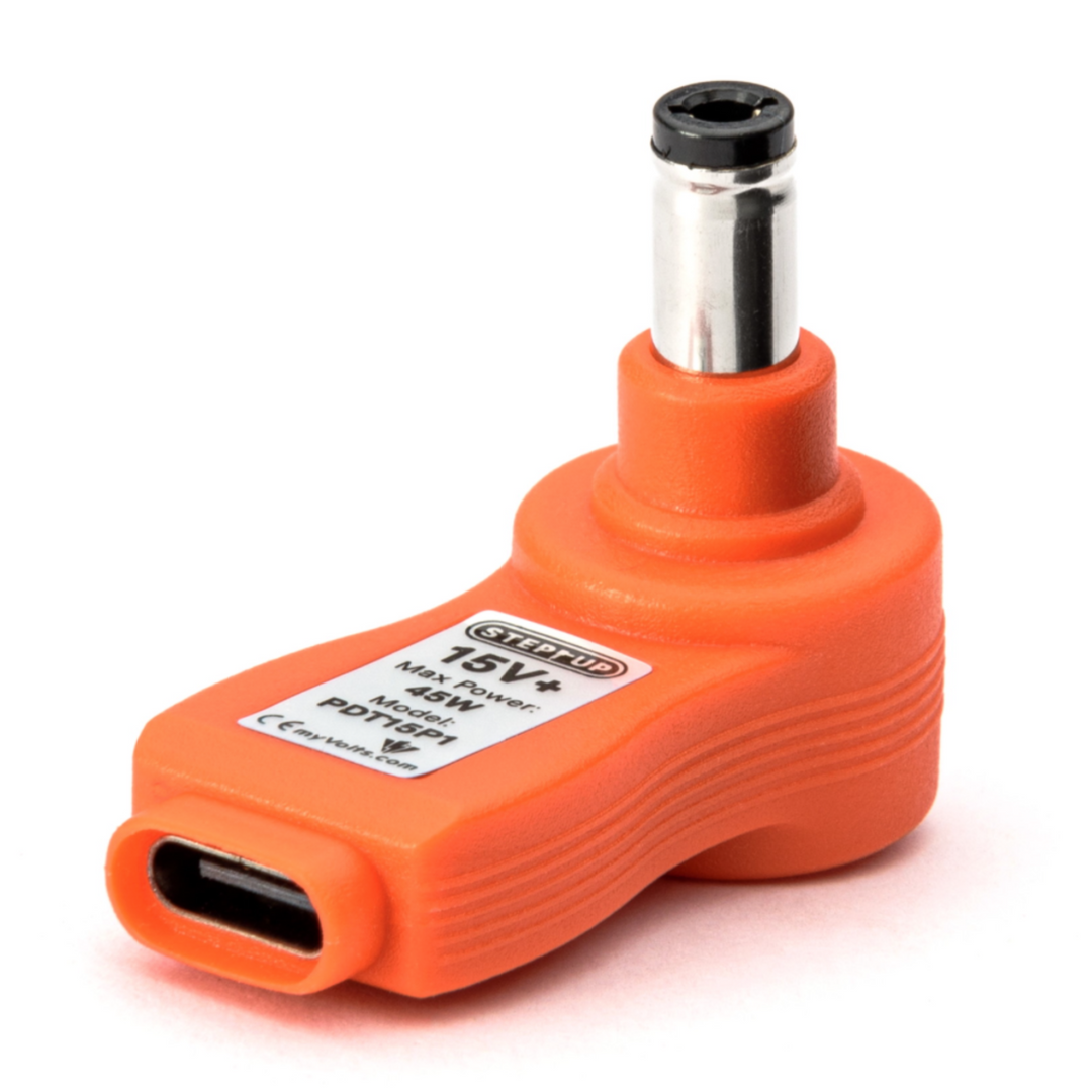 MYVOLTS USB-C PD STEP UP TIP c-ve 2.1mm/2.5mm