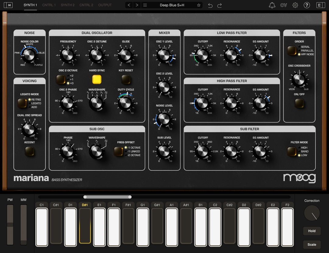 MOOG MARIANA BASS SYNTHESIZER