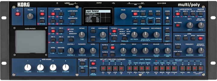 KORG MULTI/POLY MODULE ANALOG MODELING SYNTHESIZER