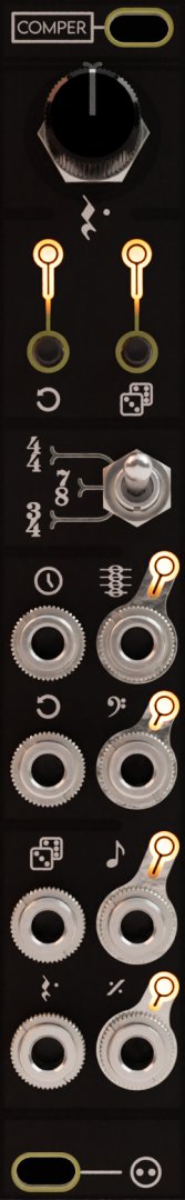 NOH-MODULAR COMPER CHORD AND BASS PATTERN SEQUENCER