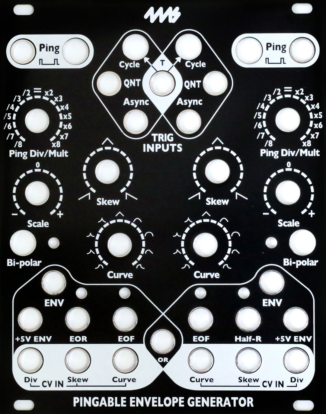 4MS BLACK FACEPLATES