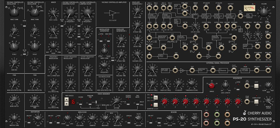 CHERRY AUDIO PS-20 POLYPHONIC SYNTHESIZER