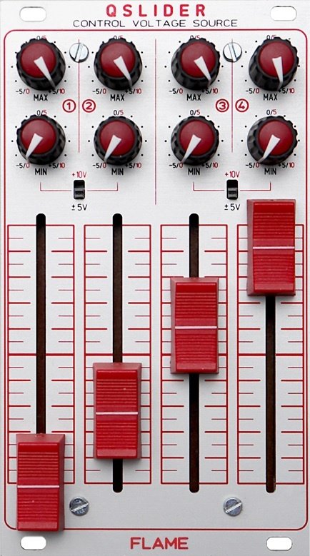 FLAME QSLIDER QUAD CV SOURCE BLACK PANEL