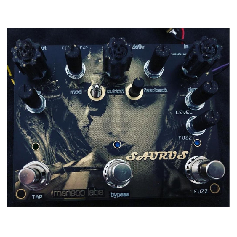 MANECO LABS SAURUS FUZZ DELAY FILTER PEDAL