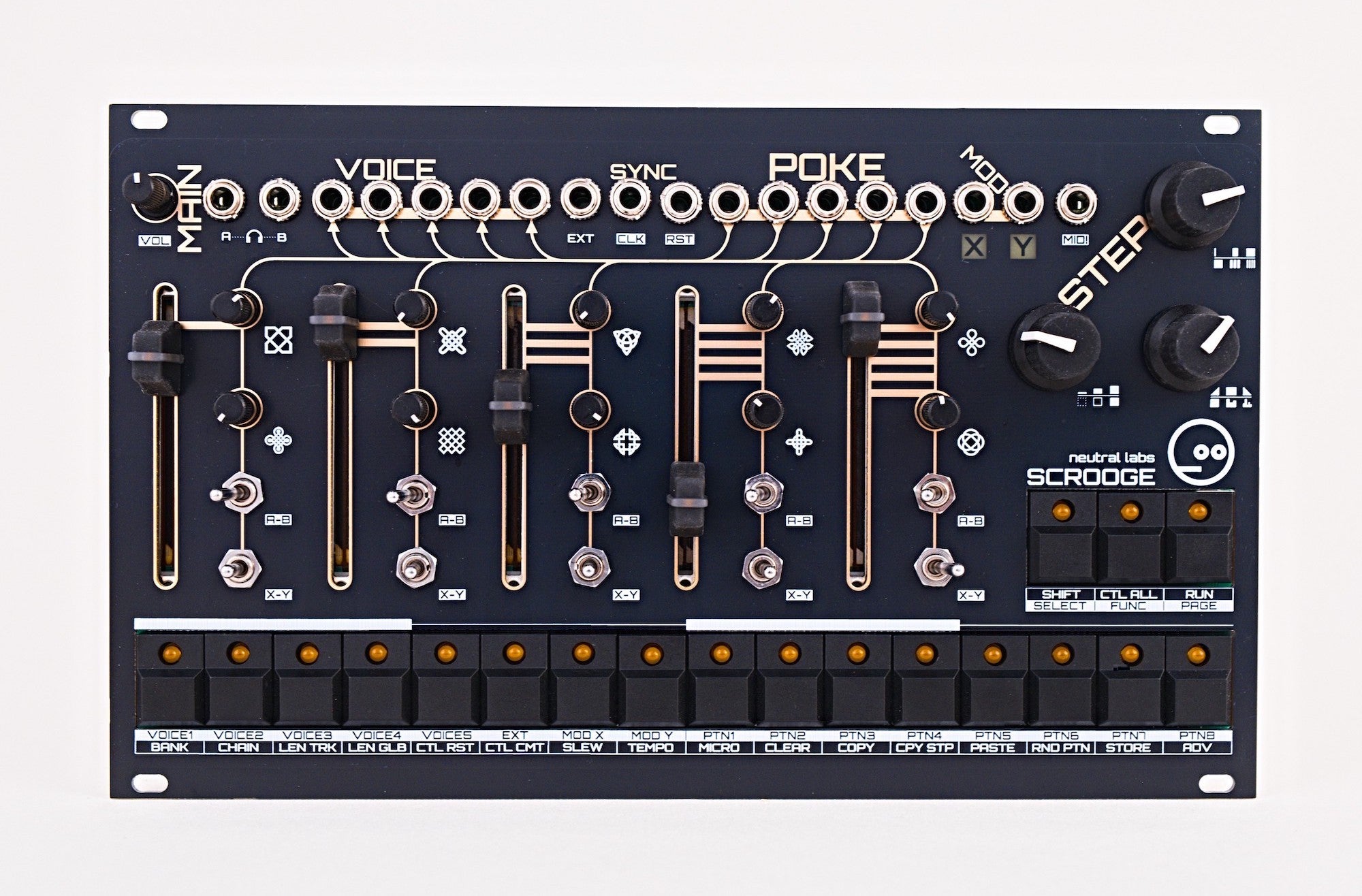 Empty Uro Rack NEUTRAL LABS SCROOGE EURORACK – Detroit Modular