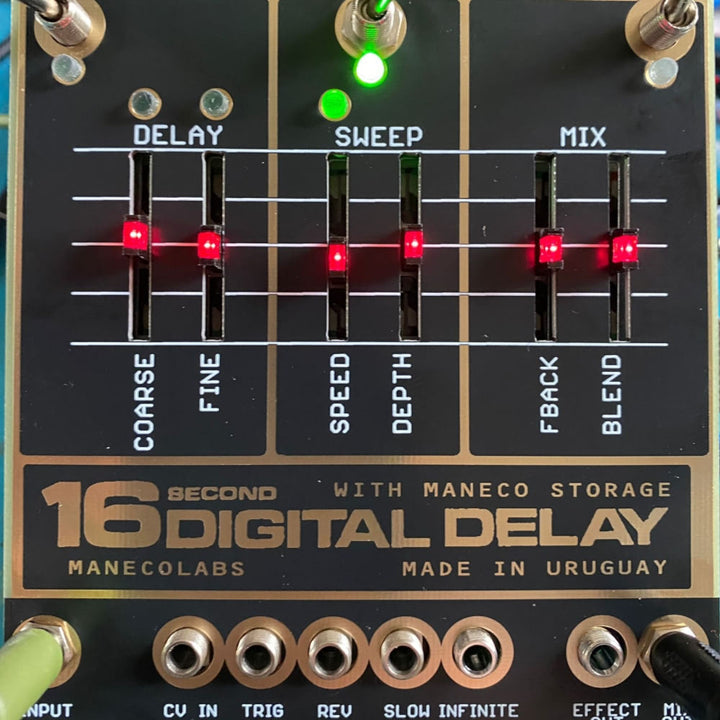 MANECO LABS SIXTEEN SECONDS DELAY VINTAGE EURORACK