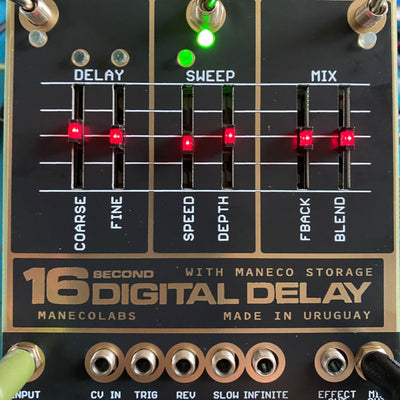 MANECO LABS SIXTEEN SECONDS DELAY VINTAGE EURORACK