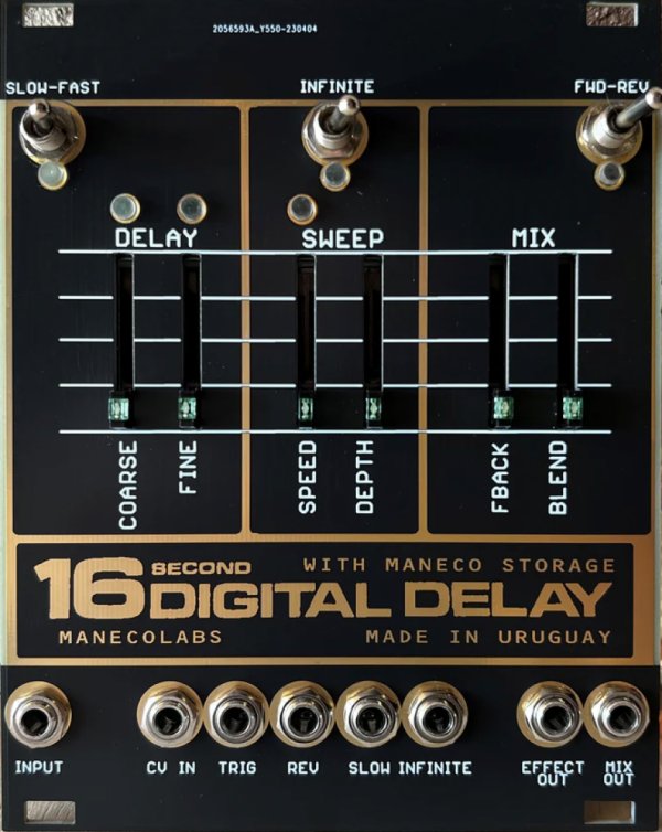 MANECO LABS SIXTEEN SECONDS DELAY VINTAGE EURORACK
