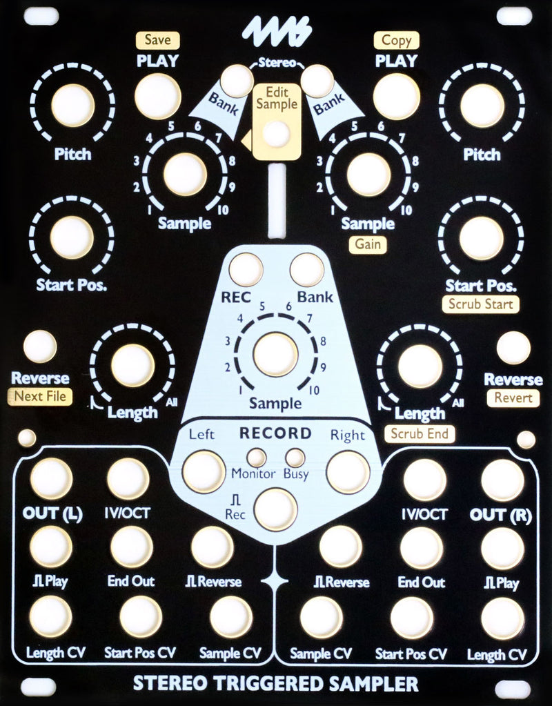 4MS BLACK FACEPLATES