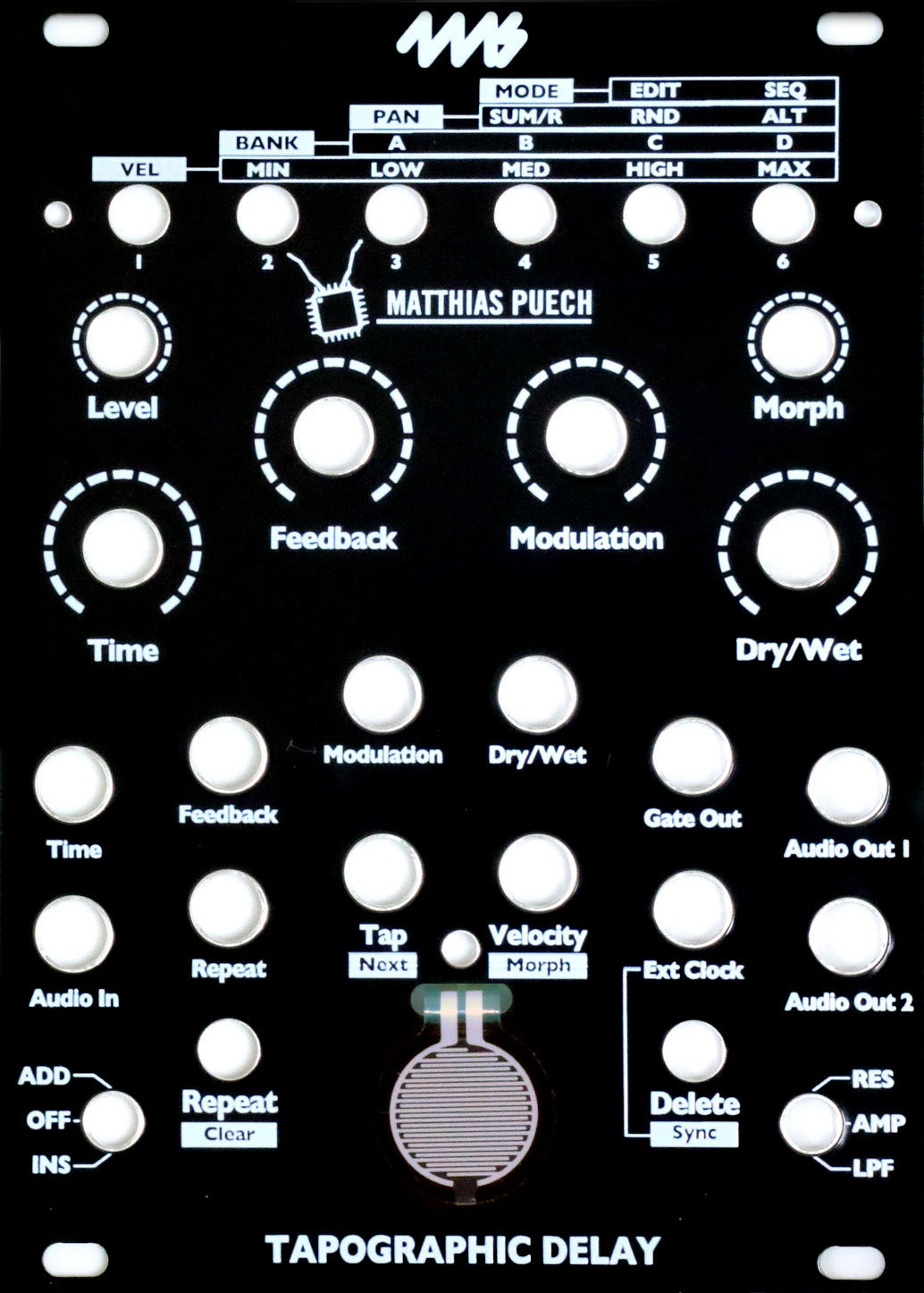4MS BLACK FACEPLATES