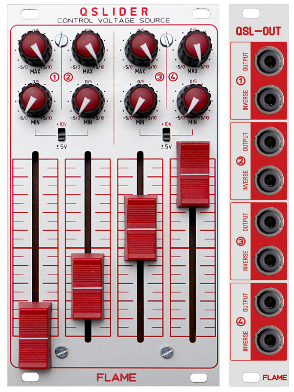 FLAME QSLIDER QUAD CV SOURCE BLACK PANEL