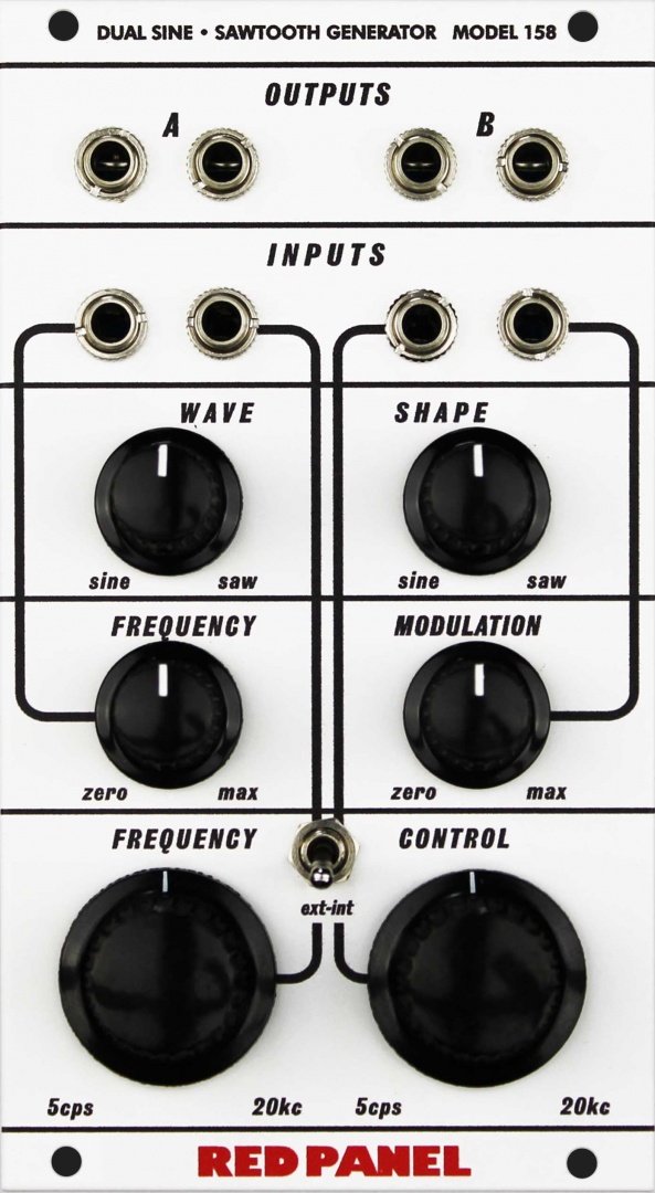 BUCHLA RED PANEL MODEL 158 DUAL VCO