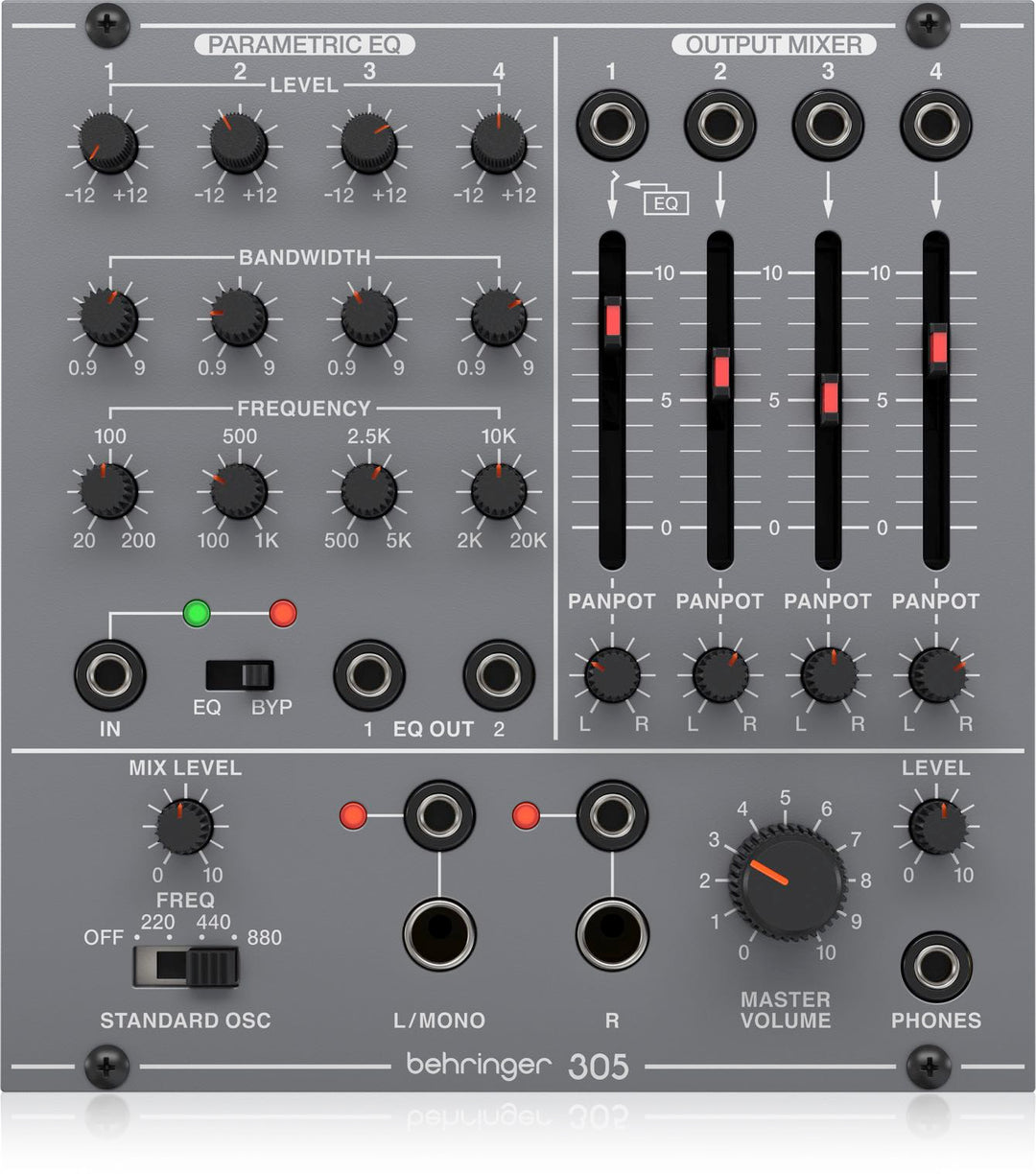 BEHRINGER 305 EQ-MIXER-OUTPUT