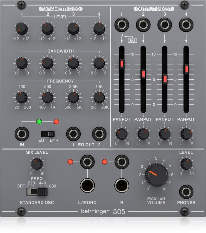 BEHRINGER 305 EQ-MIXER-OUTPUT