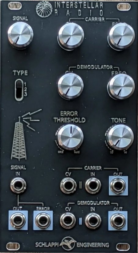 SCHLAPPI ENGINEERING INTERSTELLAR RADIO BLACK