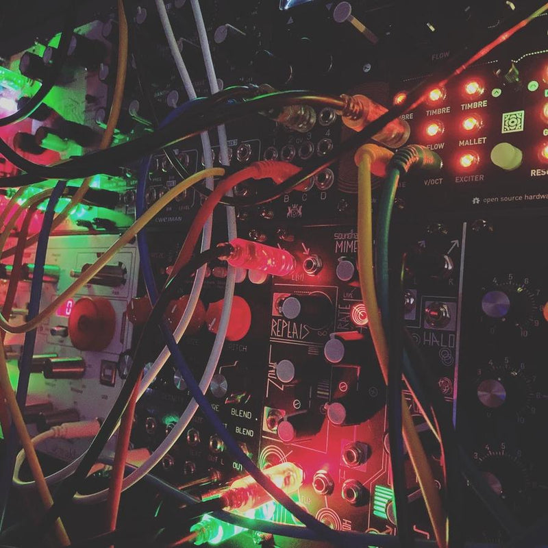 PRODUCERTOOLS PATCHCABLES WITH BUILT IN BI-COLOR LED FOR EURORACK : BLACK