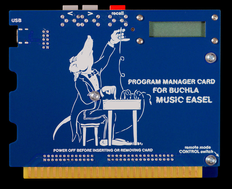 BUCHLA EASEL PROGRAM MANAGER CARD