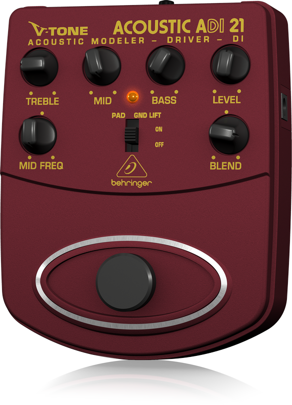 BEHRINGER ADI21 ACOUSTIC AMP MODELER-PREAMP-DI