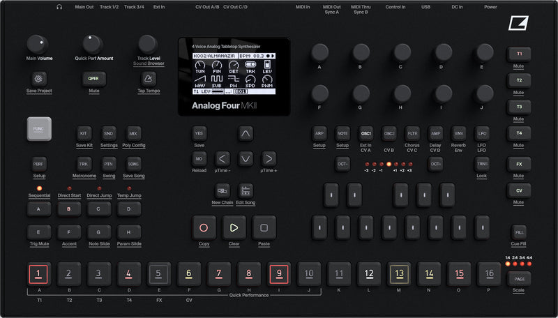 ELEKTRON ANALOG FOUR MKII BLACK