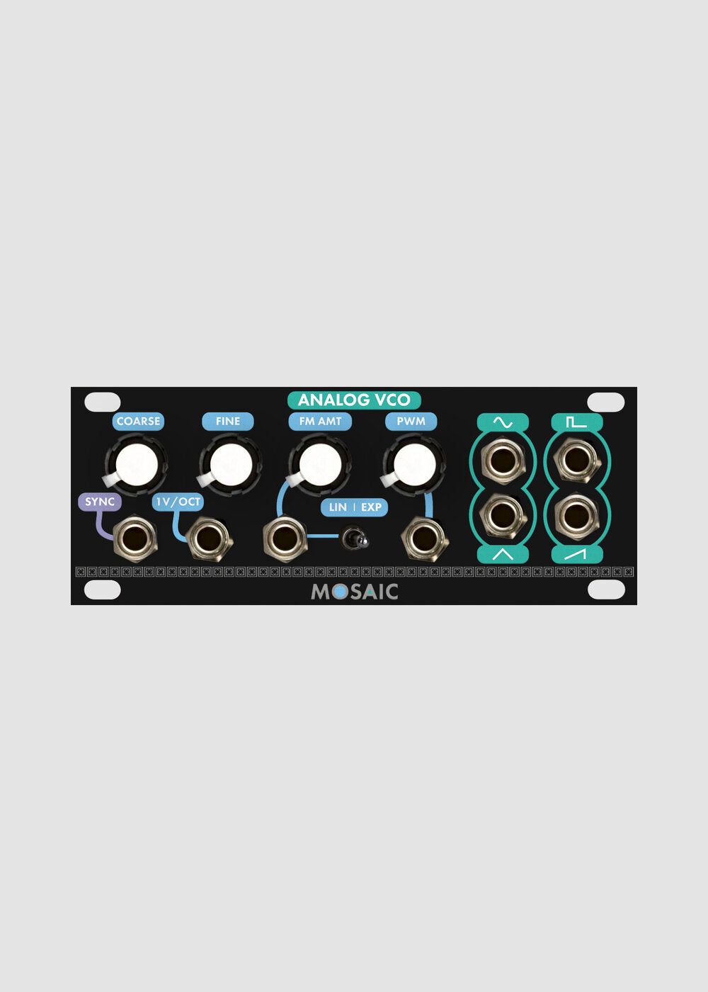 MOSAIC 1U ANALOG VCO BLACK
