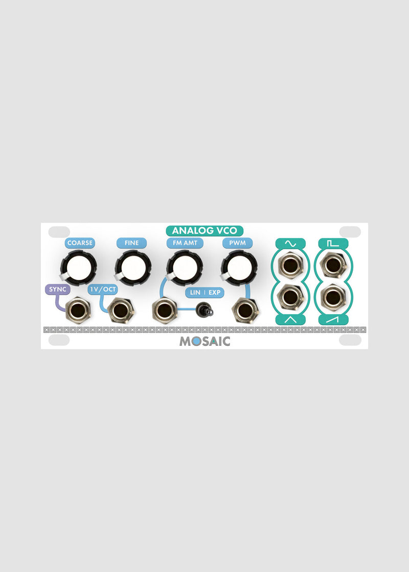 MOSAIC 1U ANALOG VCO WHITE