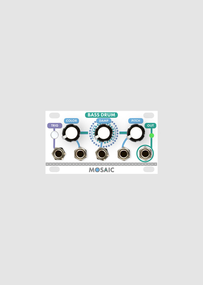 MOSAIC 1U BASS DRUM WHITE