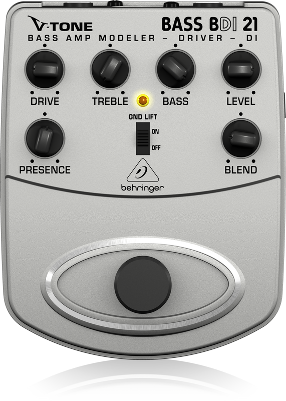 BEHRINGER BDI21 BASS AMP MODELER-DIRECT RECORDING PREAMP-DI BOX