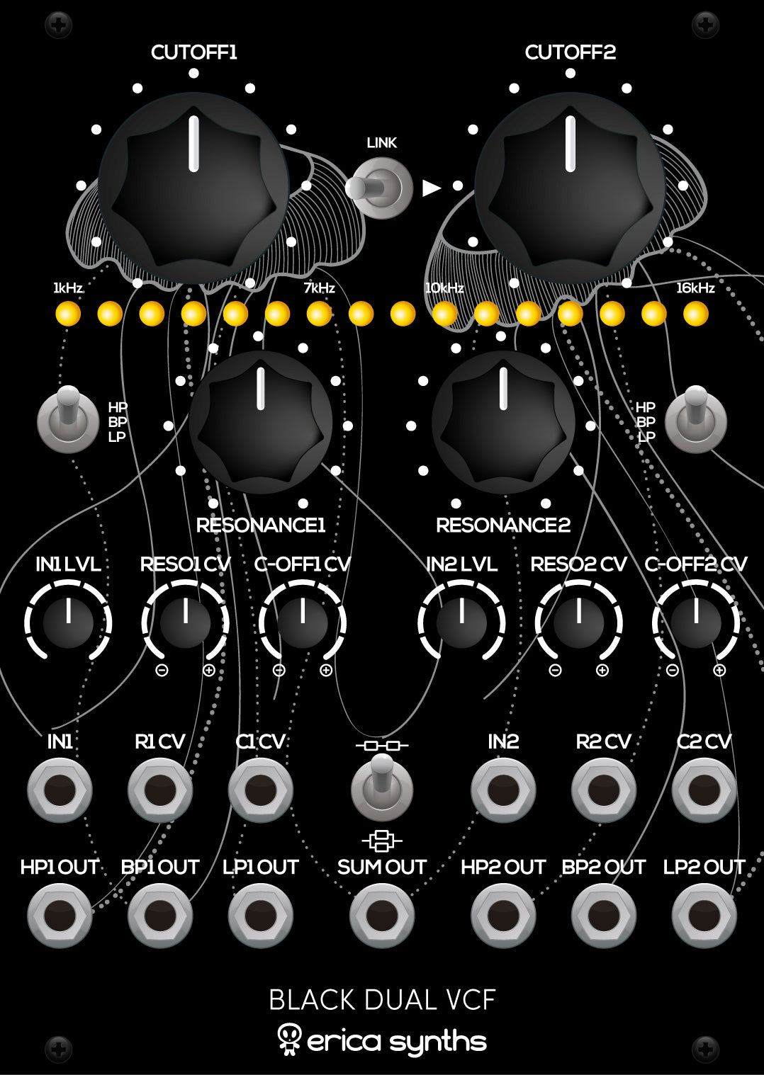 ERICA SYNTHS BLACK DUAL VCF : DISCONTINUED