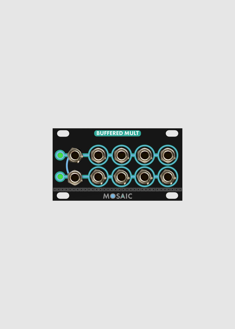 MOSAIC 1U BUFFERED SIGNAL MULTIPLIER BLACK