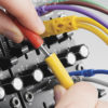 HOSA CMM-500Y-MIX HOPSCOTCH PATCH CABLE 3.5MM TS WITH 3.5MM TSF PIGTAIL TO 3.5MM TS 5PC VARIOUS LENGTHS