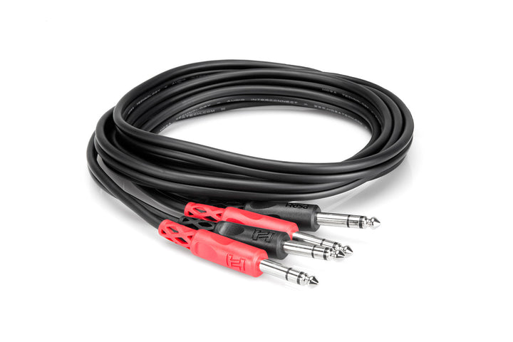 HOSA CSS-202 STEREO INTERCONNECT DUAL 1/4 IN TRS TO SAME 2M