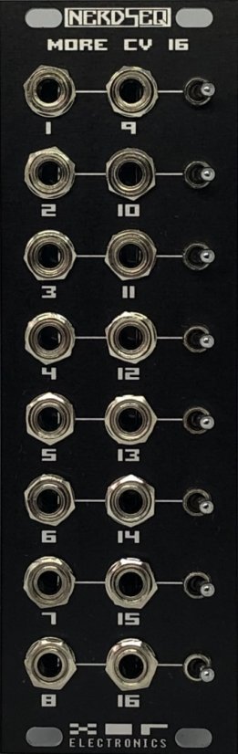 XOR ELECTRONICS NERDSEQ CV16 EXPANDER BLACK
