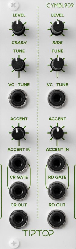TIPTOP AUDIO CYMBL909 (CR909) WHITE