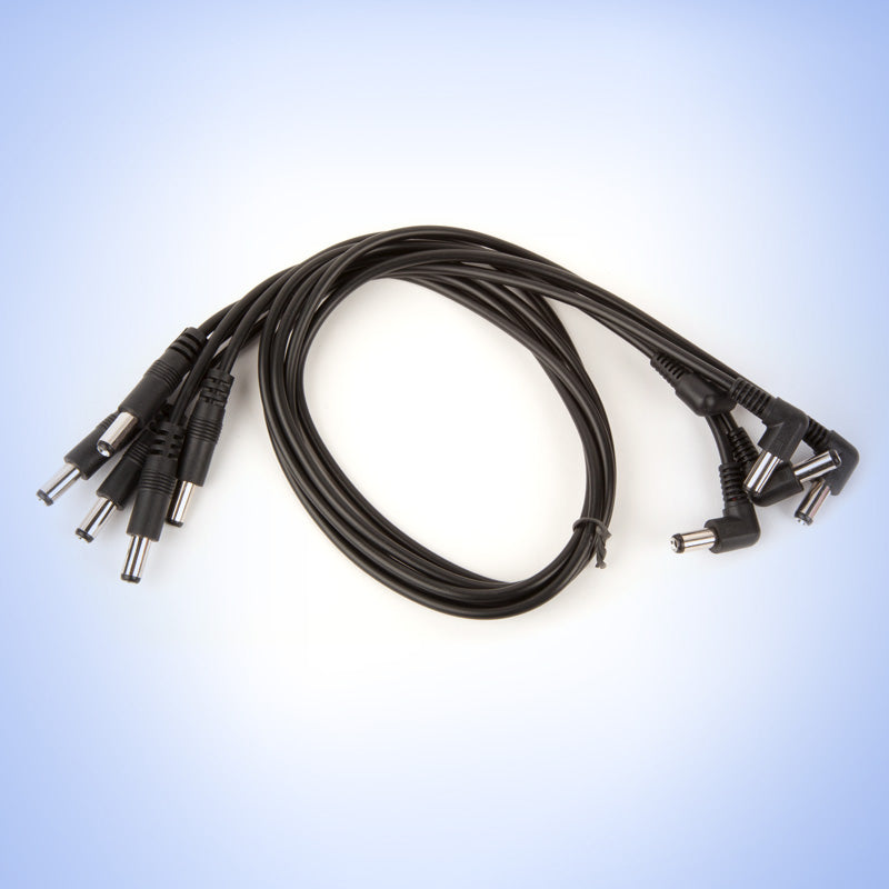 STRYMON DC POWER CABLES STRAIGHT TO RIGHT ANGLE 18" - 5 PACK