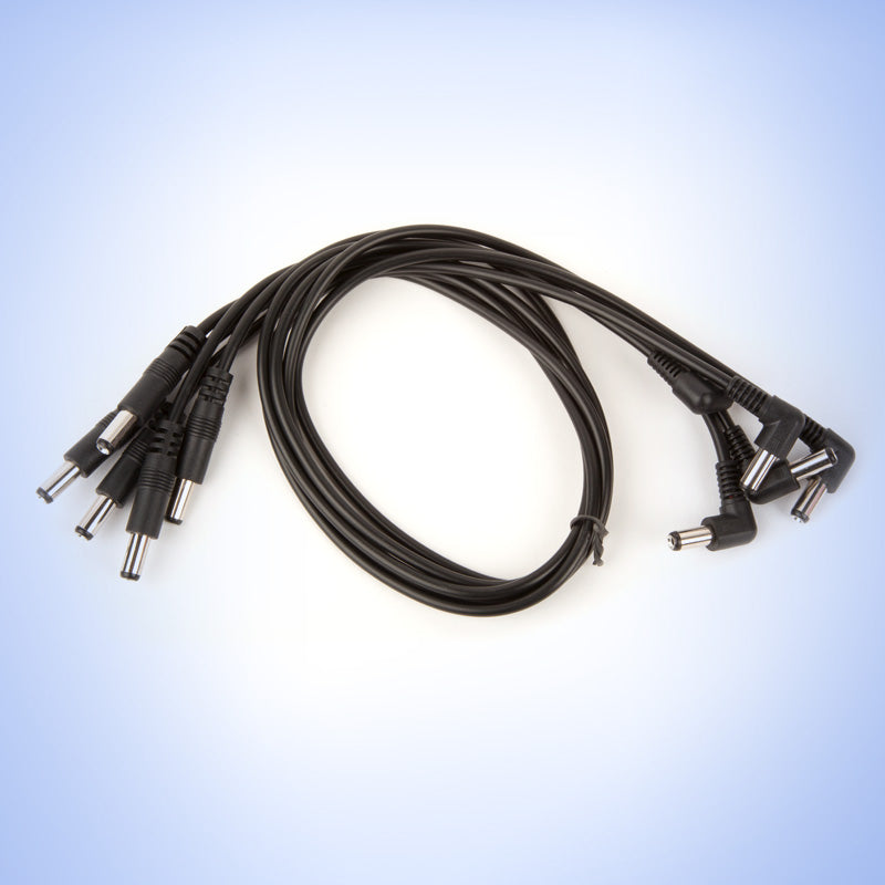 STRYMON DC POWER CABLES STRAIGHT TO RIGHT ANGLE 36" - 5 PACK