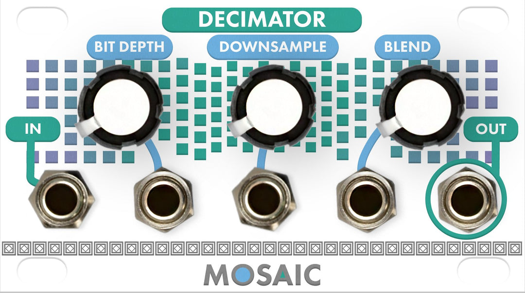 MOSAIC 1U DECIMATOR WHITE