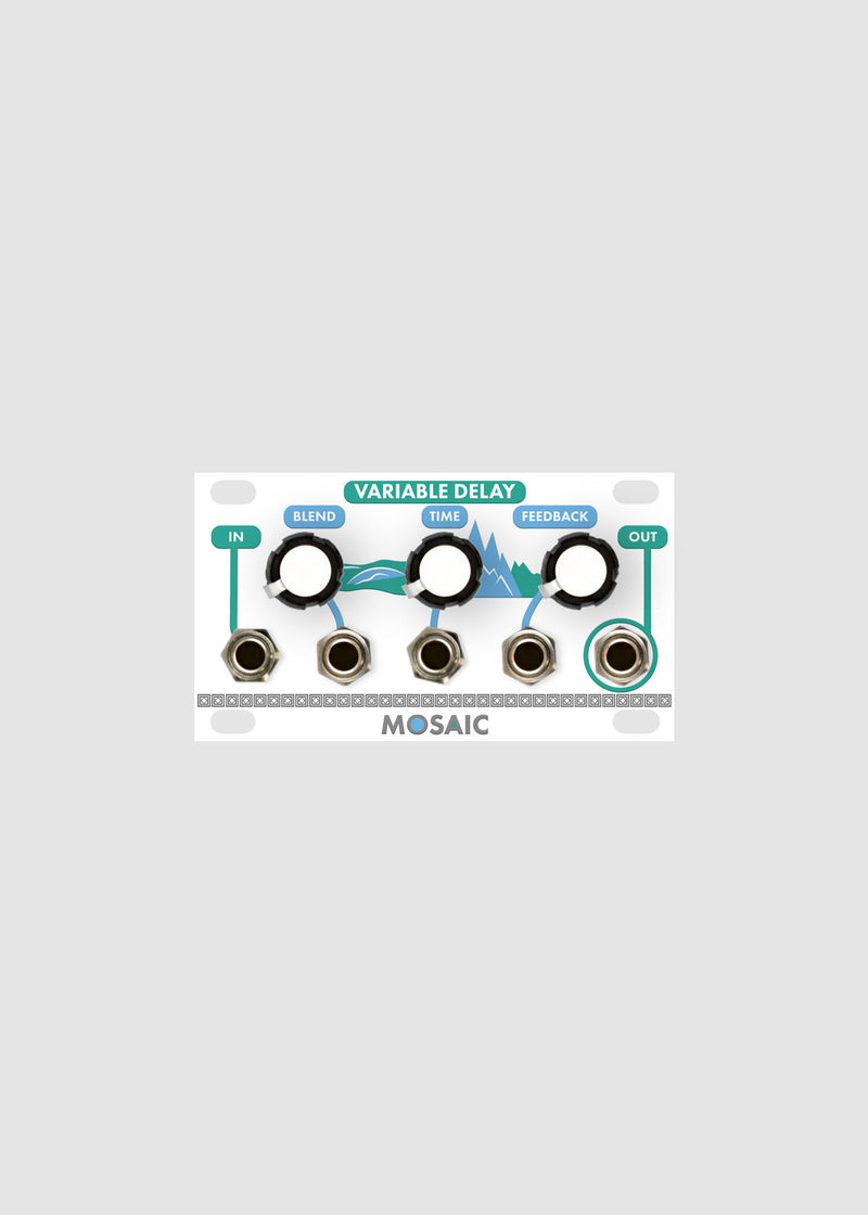 MOSAIC 1U VARIABLE DELAY WHITE