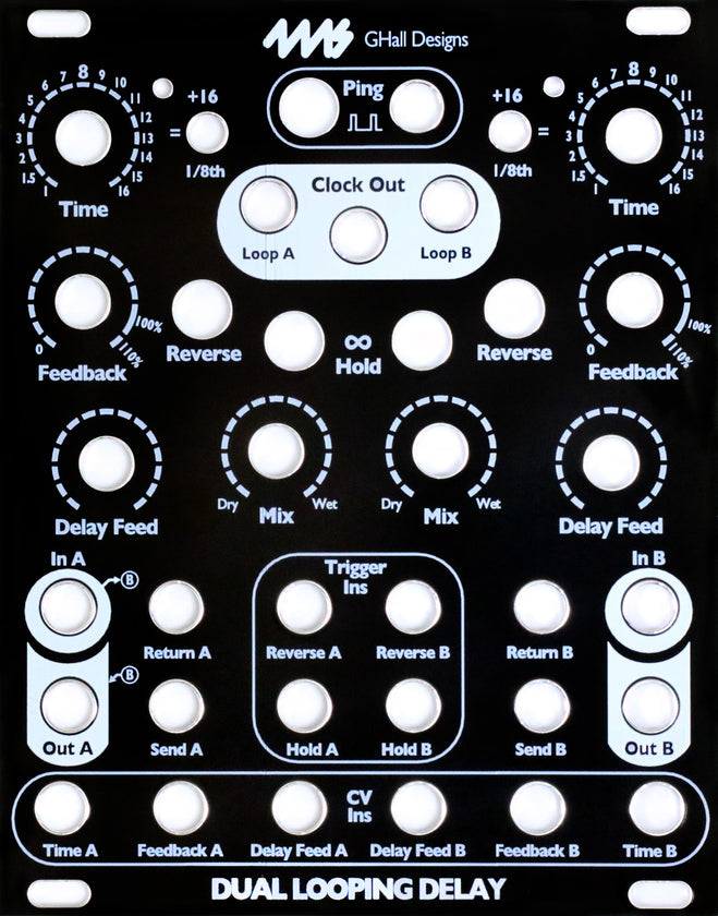 4MS DUAL LOOPING DELAY DLD BLACK