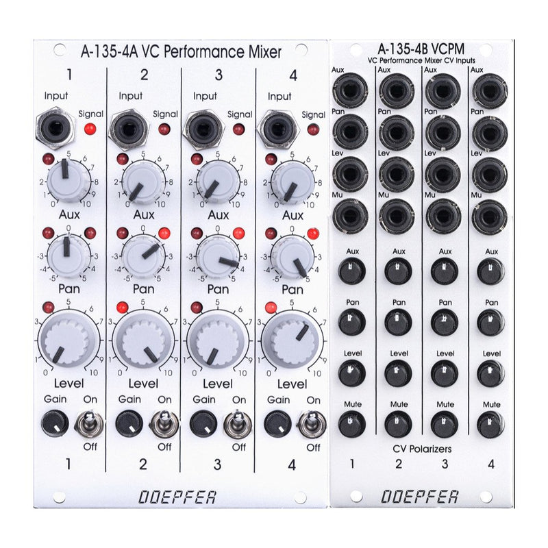 DOEPFER A-135-4A - A-135B VOLTAGE CONTROLLED PERFORMANCE MIXER MODULES