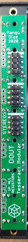 TESSERACT MODULAR DOUTS 3HP DIRECT OUTS FOR TEX MIX