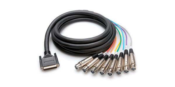 HOSA DTF-803 BALANCED SNAKE DB25 TO XLR3F 3M