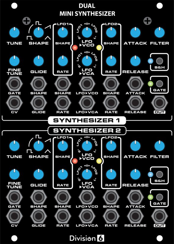 DIVISION 6 DUAL MINI SYNTHESIZER