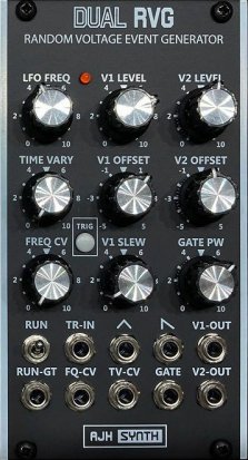 AJH SYNTH DUAL RVG RANDOM VOLTAGE EVENT GENERATOR BLACK