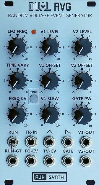 AJH SYNTH DUAL RVG RANDOM VOLTAGE EVENT GENERATOR SILVER