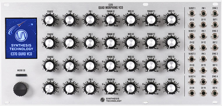 SYNTHESIS TECHNOLOGY E370 QUAD MORPHING VCO SILVER