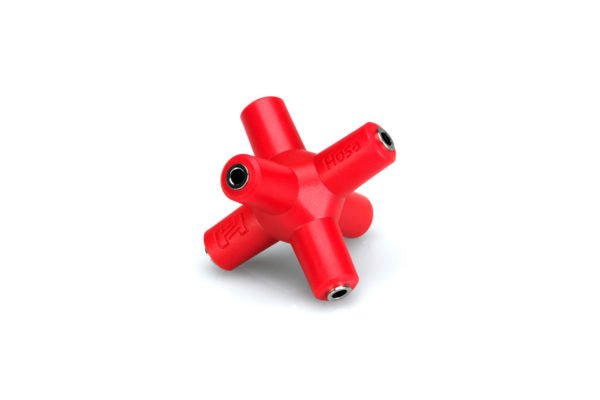 HOSA GMM-105 KNUCKLEBONES SIGNAL SPLITTER 3.5MM RED