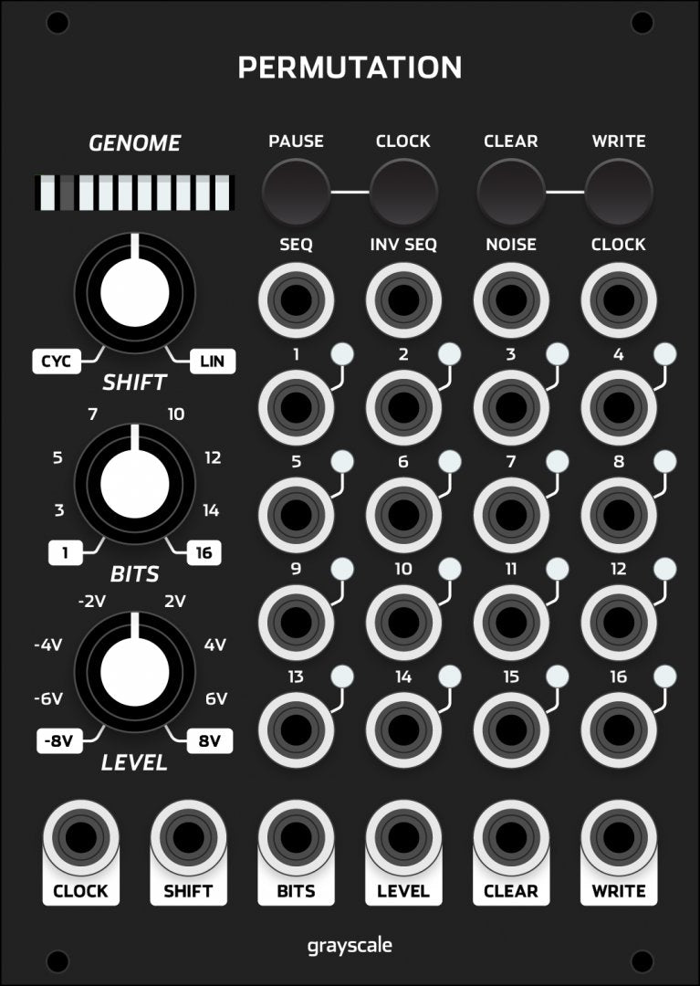 GRAYSCALE PERMUTATION BLACK