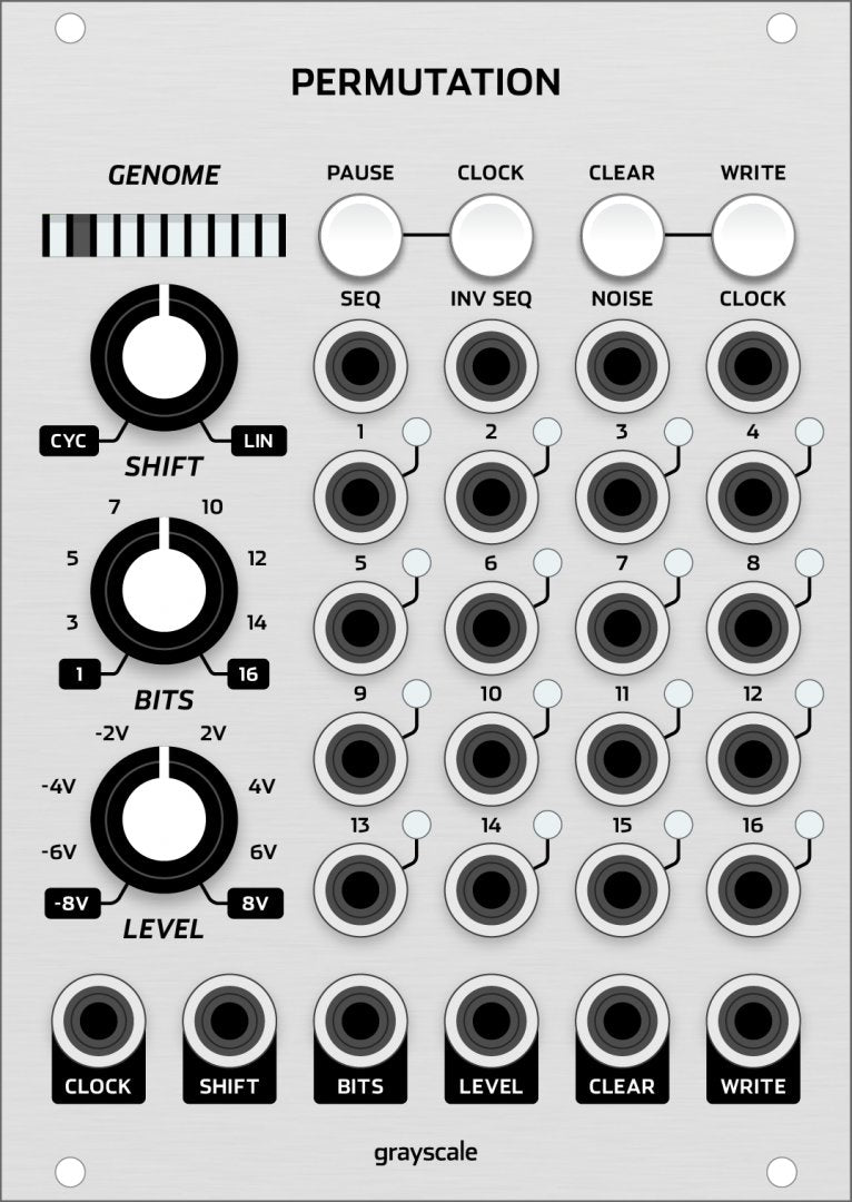 GRAYSCALE PERMUTATION SILVER