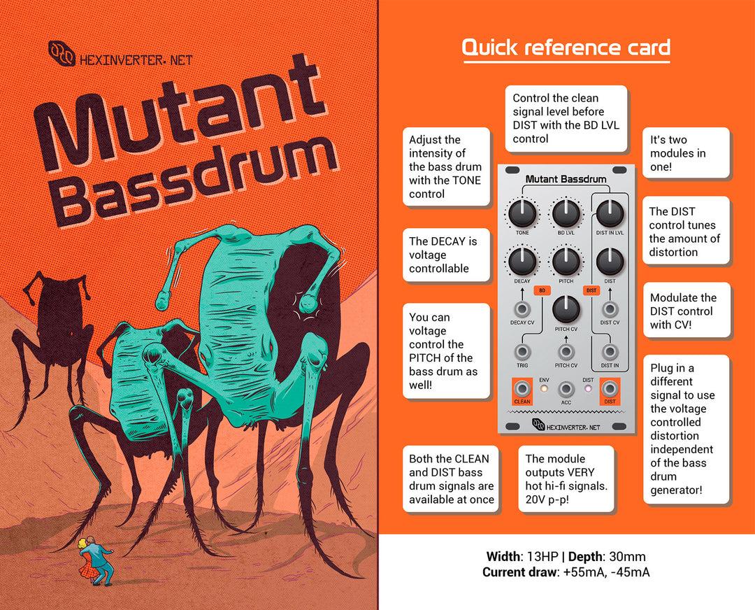 HEXINVERTER MUTANT BASSDRUM BLACK
